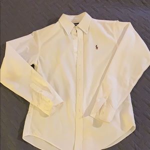 Classic white button shirt